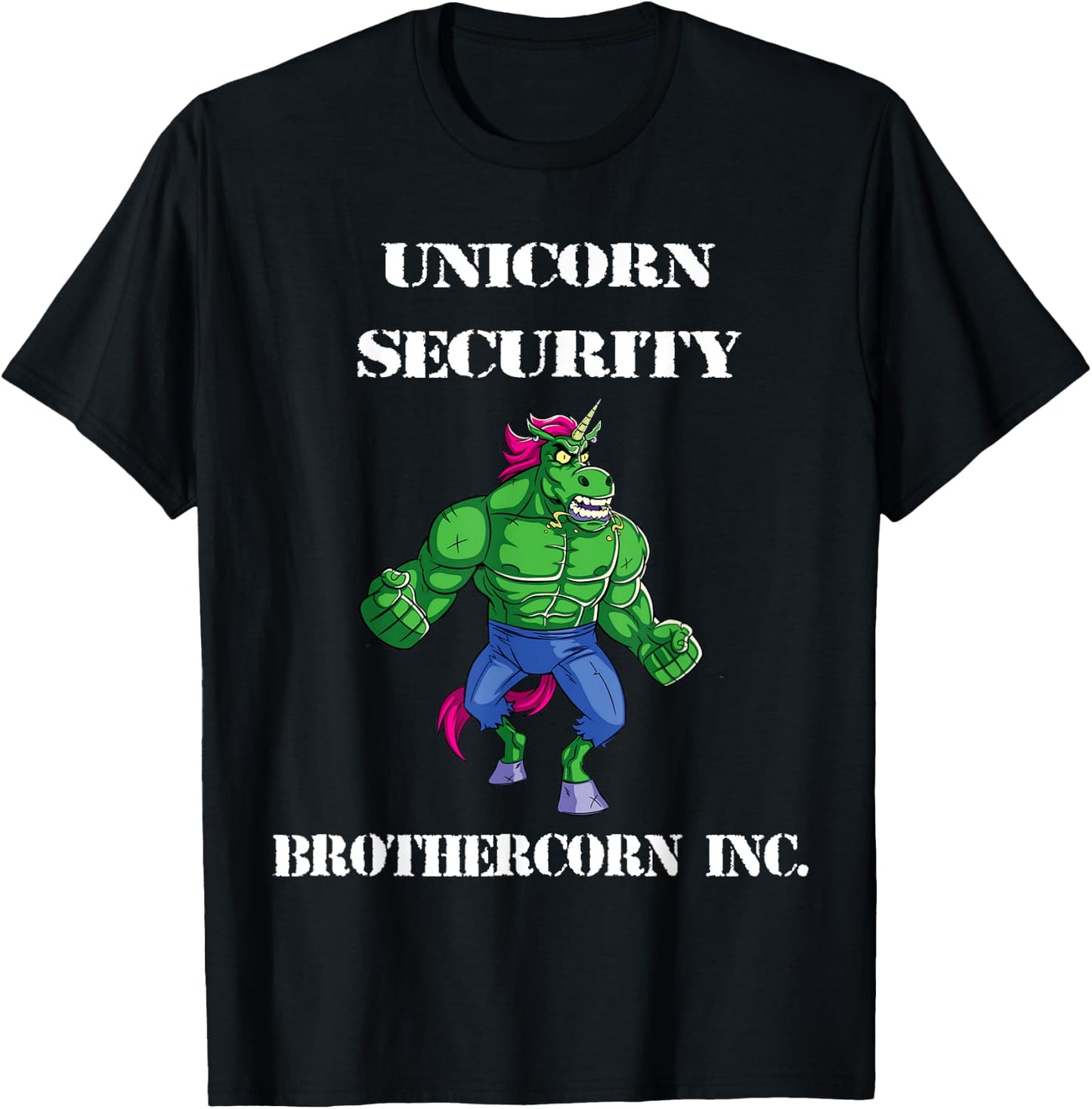Unicorn Security Brothercorn Inc. T-Shirt - T-Shirt | Black