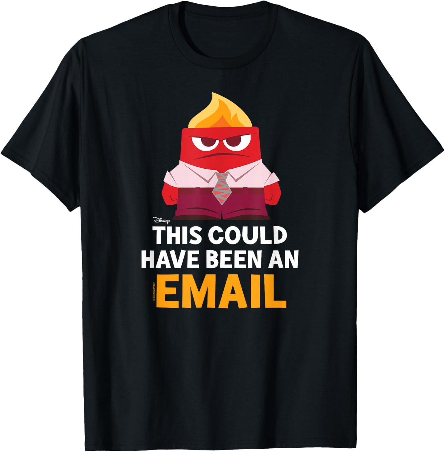 Inside Out - Anger This Could Have Been an Email T-Shirt - T-Shirt | Black