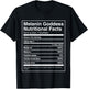 Queen Melanin Goddess Nutritional Facts T-Shirt - T-Shirt | Black