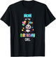 Mom of the Birthday Girl Panda Lover Mother Panda Birthday T-Shirt - T-Shirt | Black