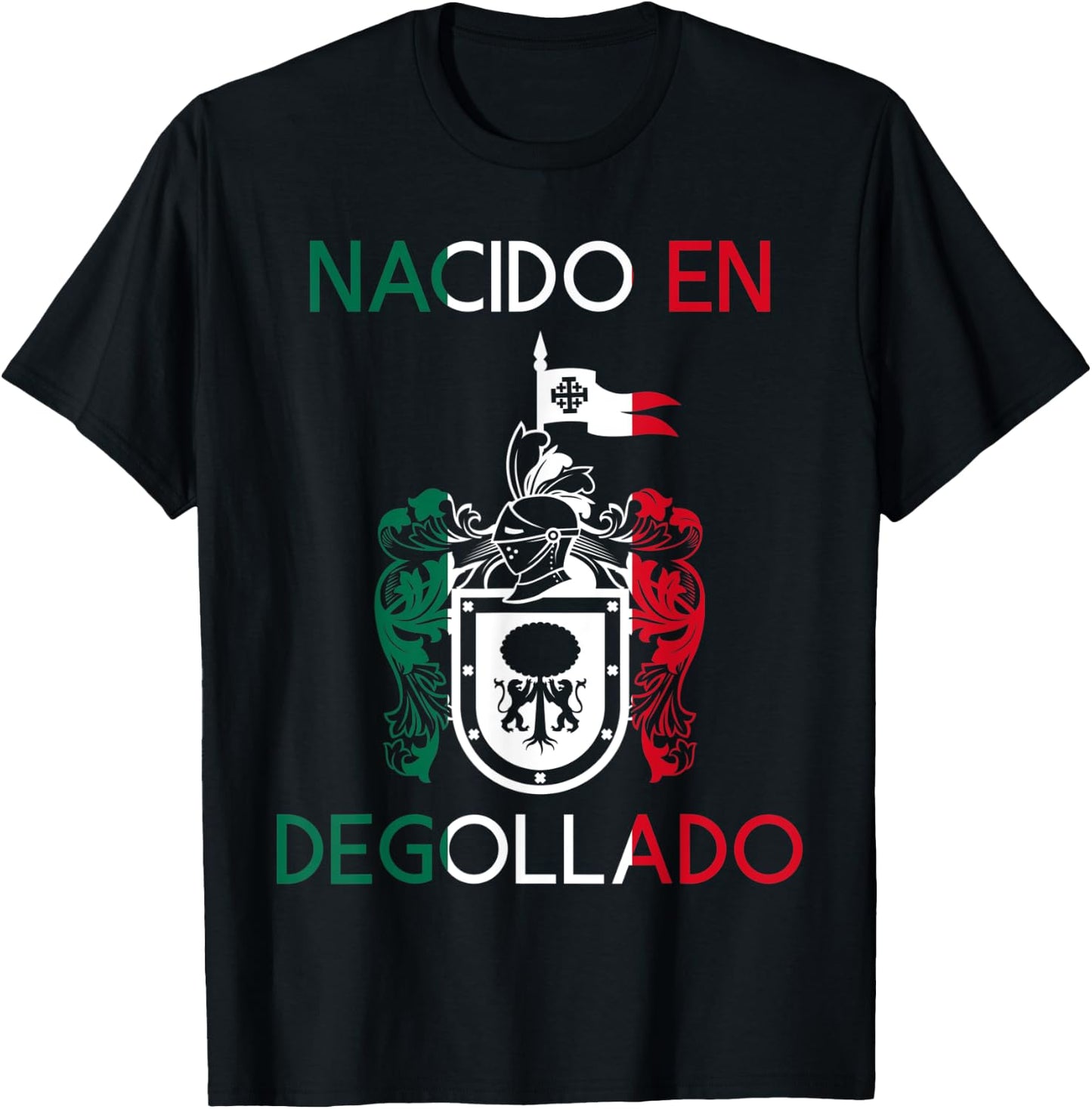 Degollado Jalisco Estado De Mexico Escudo Eagle Aguila T-Shirt - T-Shirt | Black