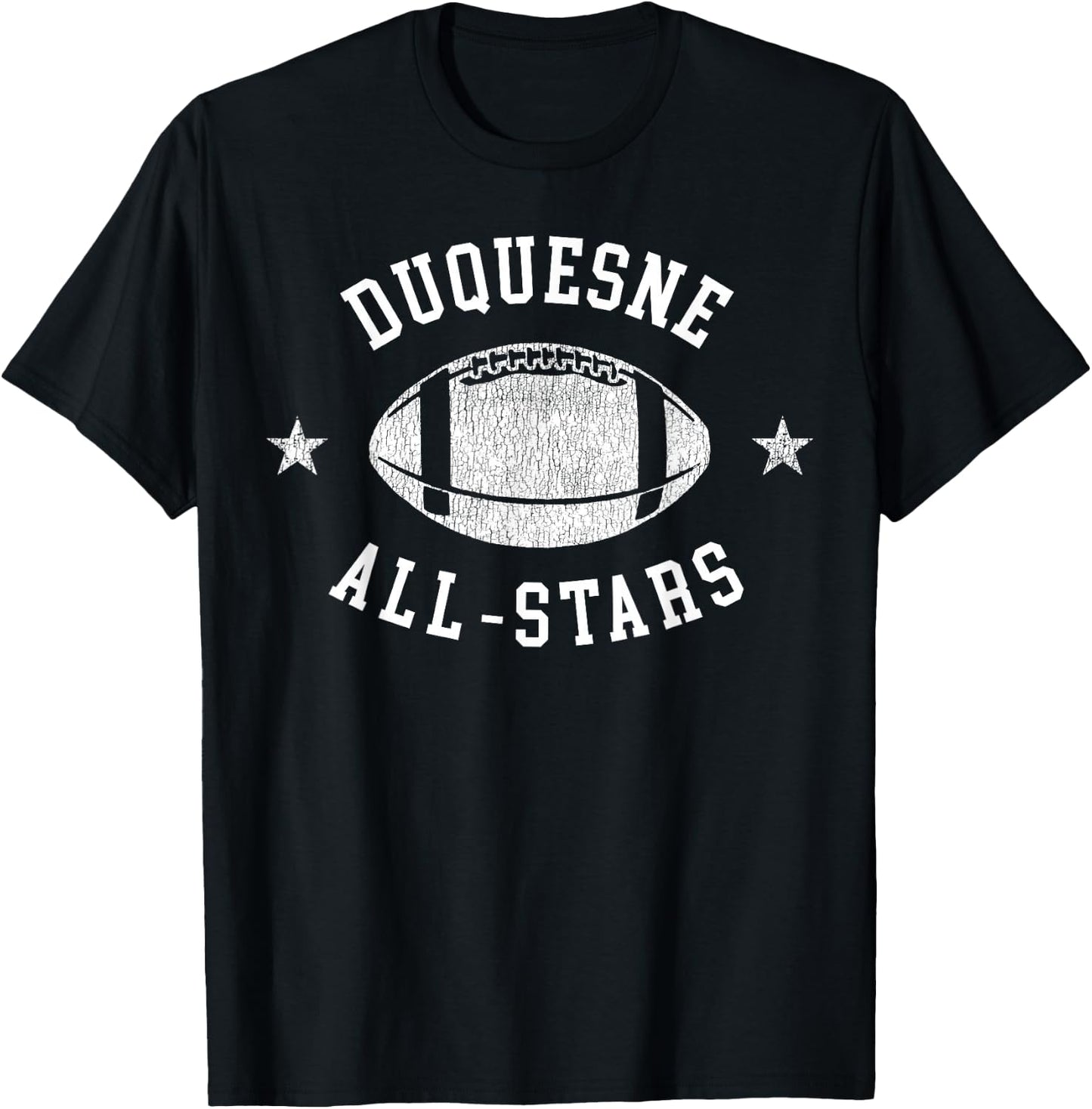 Duquesne Vintage All-Stars Football Retro 80s T-Shirt - T-Shirt | Black
