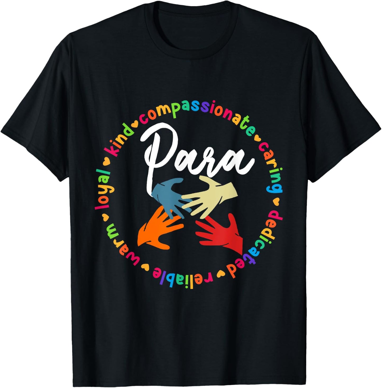 Back To School , Women Teacher Paraprofessional T-Shirt - T-Shirt | Black