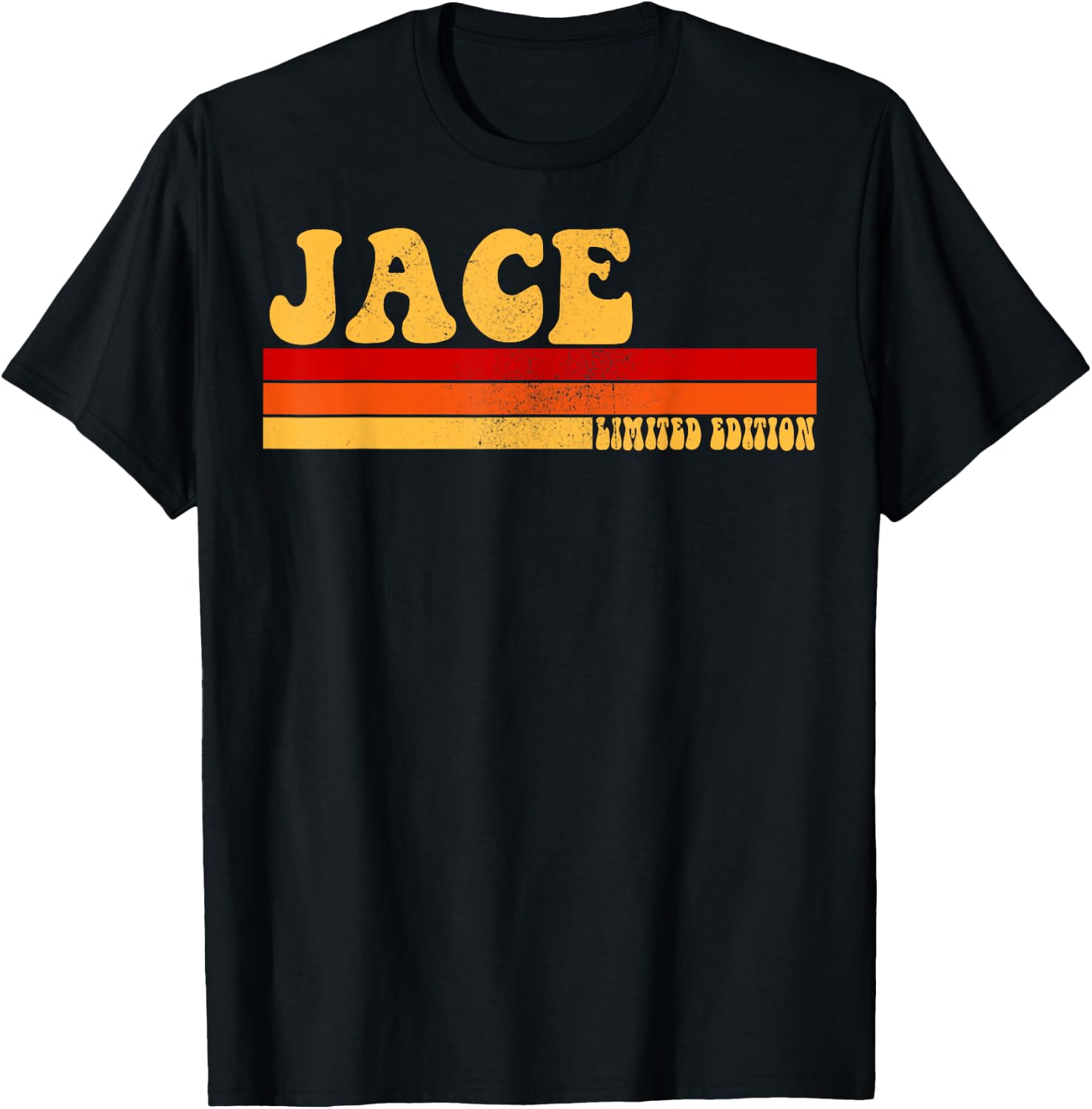 JACE Name Personalized Idea Men Retro Vintage JACE T-Shirt - T-Shirt | Black