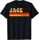JACE Name Personalized Idea Men Retro Vintage JACE T-Shirt - T-Shirt | Black