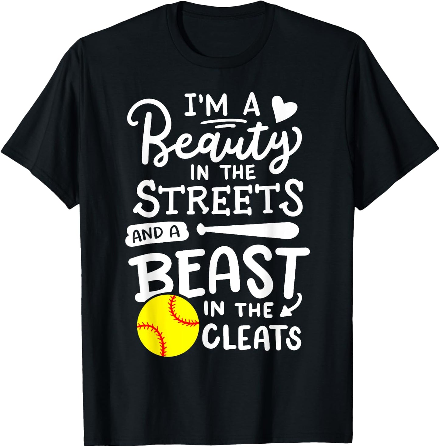 Softball Softball Player T-Shirt - T-Shirt | Black