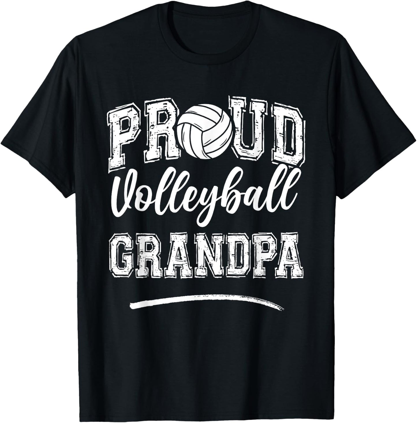 Proud Volleyball Grandpa Papa Funny College That's My Nephew T-Shirt - T-Shirt | Black