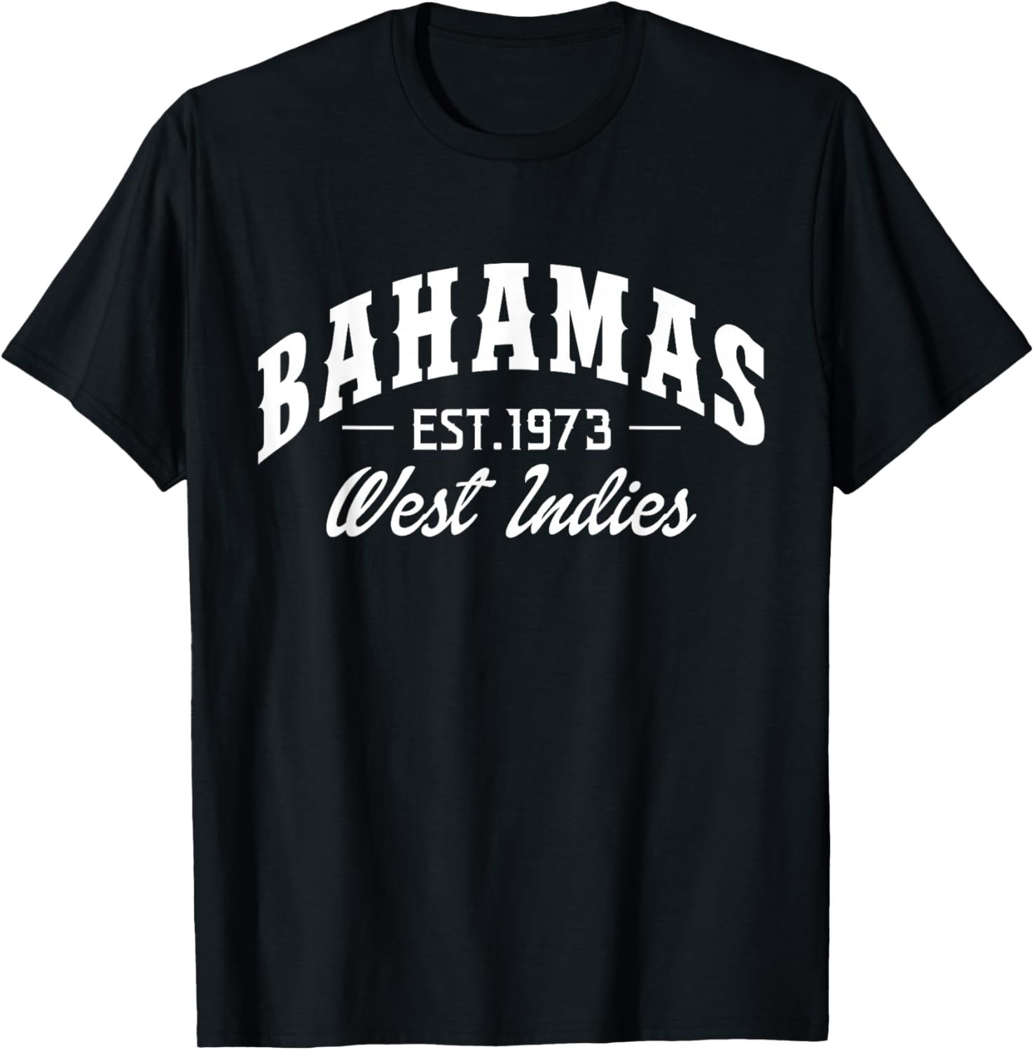 Bahamas Est. 1973 West Indies Bahamian Pride T-Shirt - T-Shirt | Black