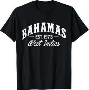 Bahamas Est. 1973 West Indies Bahamian Pride T-Shirt - T-Shirt | Black