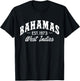 Bahamas Est. 1973 West Indies Bahamian Pride T-Shirt - T-Shirt | Black