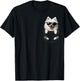 Pocket American Eskimo Dog Cute Dog Lover Owner Gift T-Shirt - T-Shirt | Black