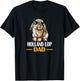 Funny Sunglasses Mini Holland Lop Dad Bunny Rabbit Lover T-Shirt - T-Shirt | Black