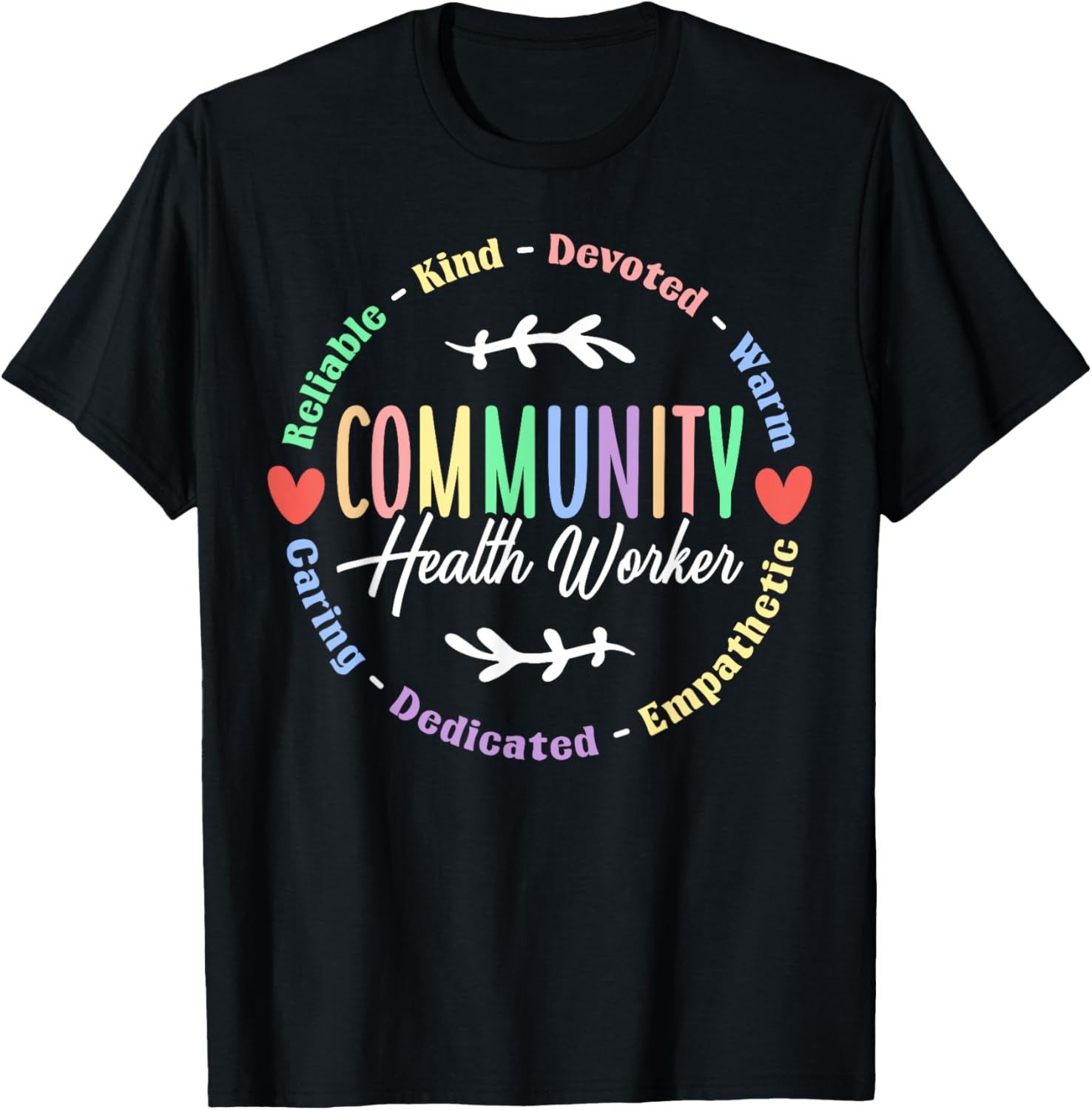 Community Health Worker Appreciation Job T-Shirt - T-Shirt | Black