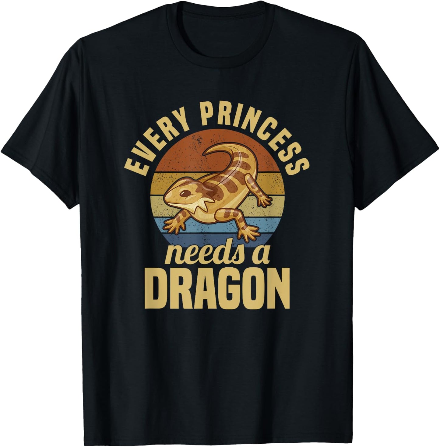 Bearded Dragon Lizard Reptile Pet T-Shirt - T-Shirt | Black