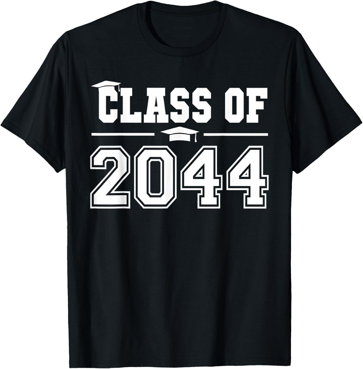 Class of 2044 Grow With Me First Day of School Graduation T-Shirt - T-Shirt | Black
