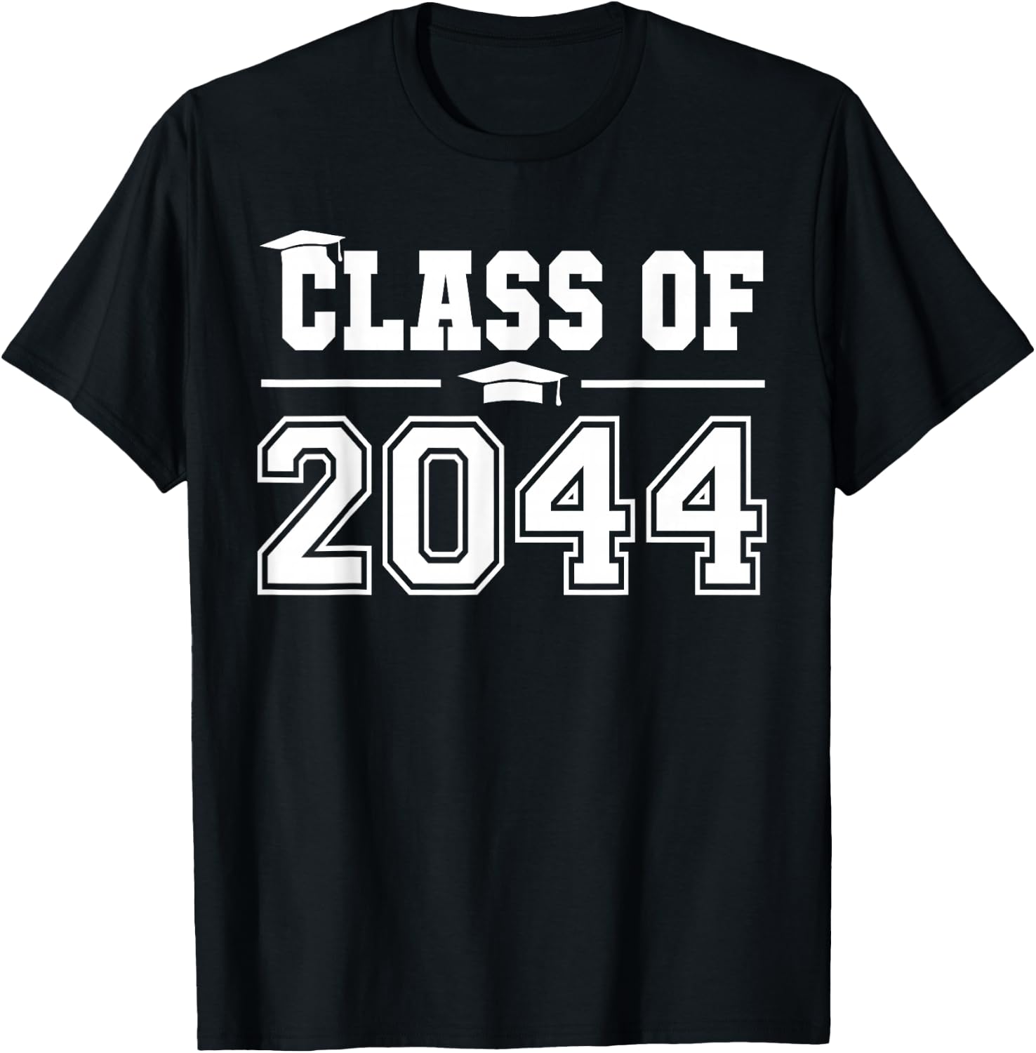 Class of 2044 Grow With Me First Day of School Graduation T-Shirt - T-Shirt | Black