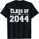 Class of 2044 Grow With Me First Day of School Graduation T-Shirt - T-Shirt | Black