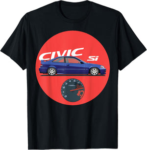 Civic Si JDM Car T-Shirt - T-Shirt | Black