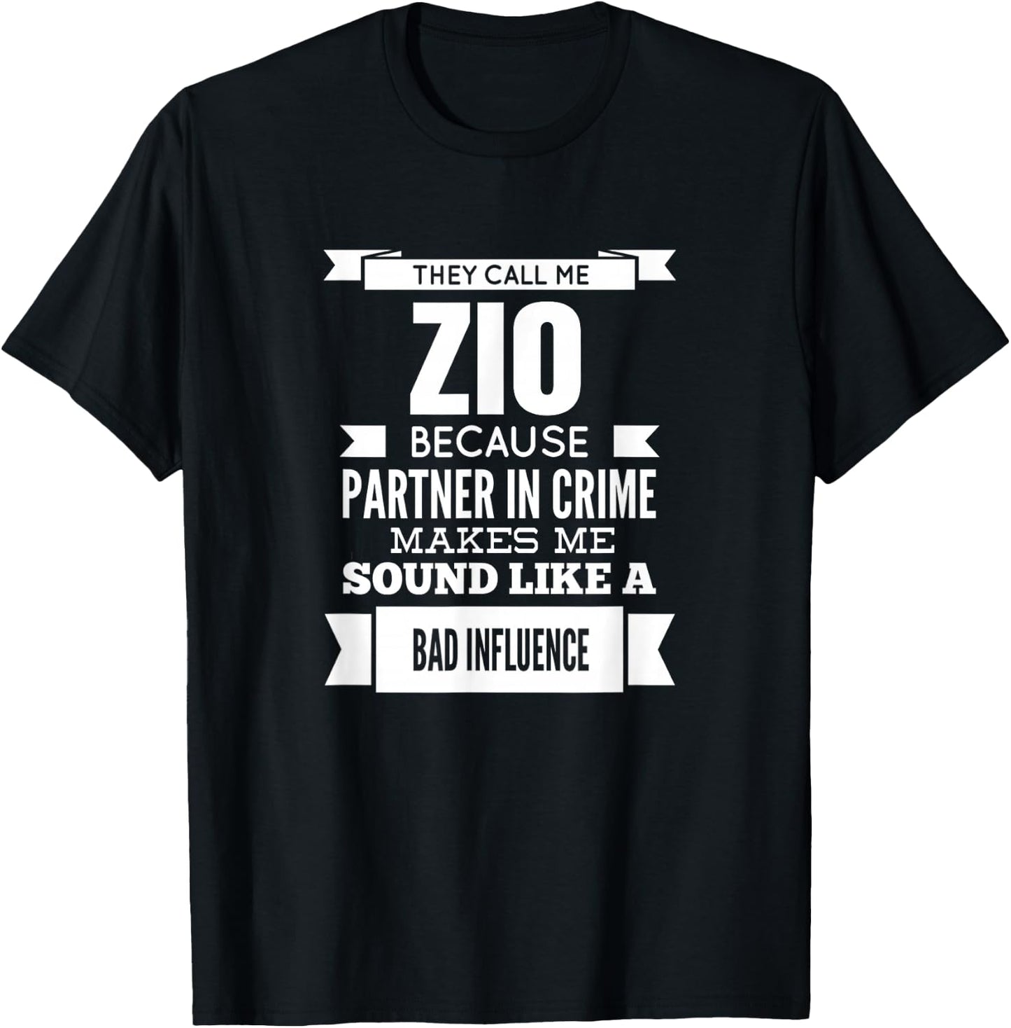 They Call Me Zio Italian Uncle T-Shirt - T-Shirt | Black