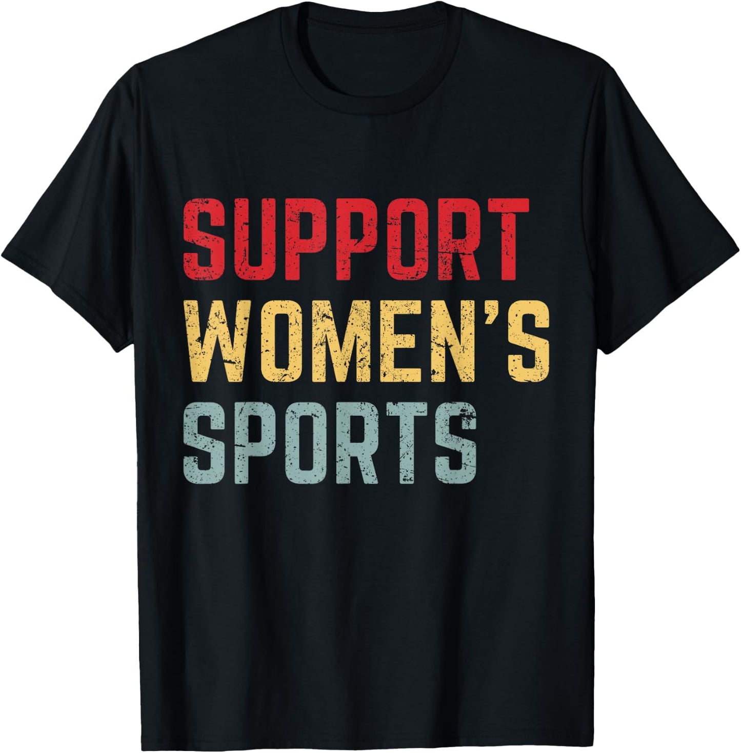 Support Women's Sports T-Shirt - T-Shirt | Black