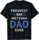 Proudest Bar Mitzvah Boy DAD EVER Jewish Birthday Celebrate T-Shirt - T-Shirt | Black