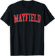 Vintage Mayfield KY Distressed Red Varsity Style T-Shirt - T-Shirt | Black