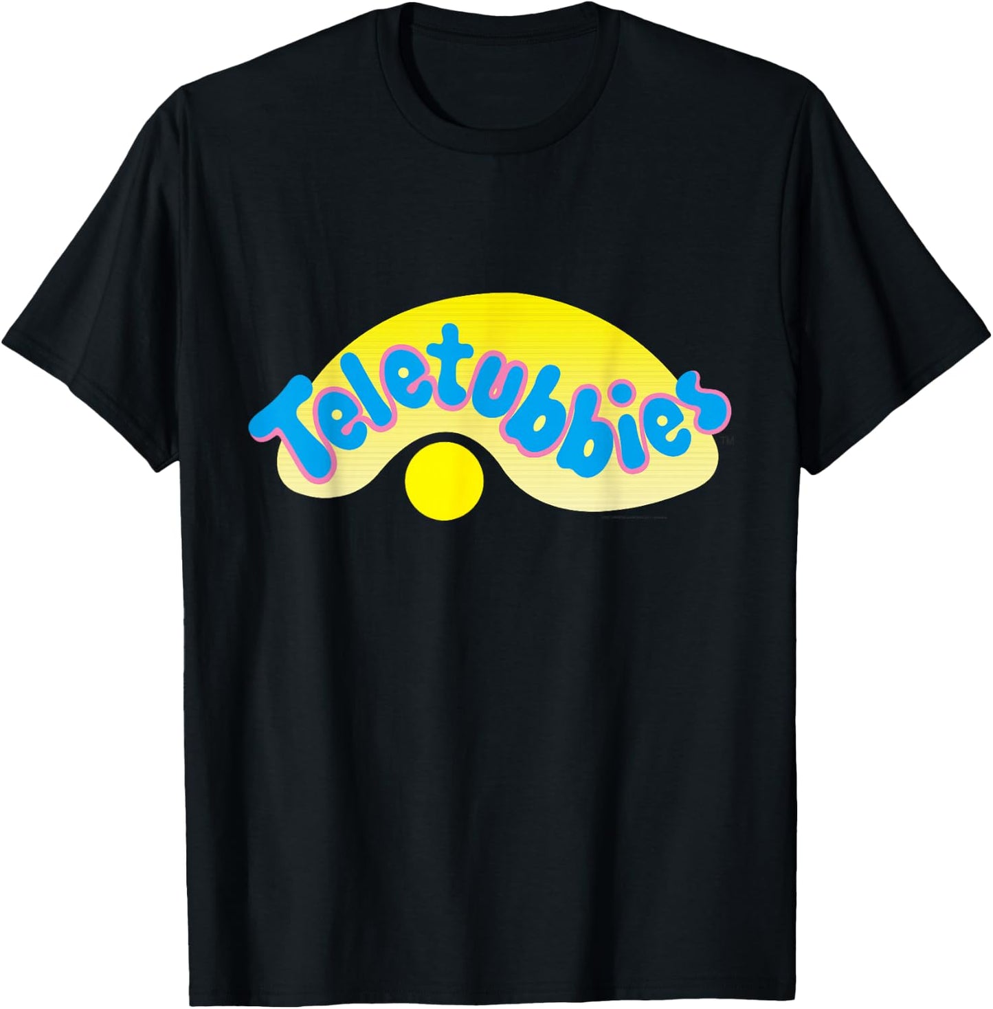 Teletubbies Adult T Shirt - Logo T-Shirt - T-Shirt | Black