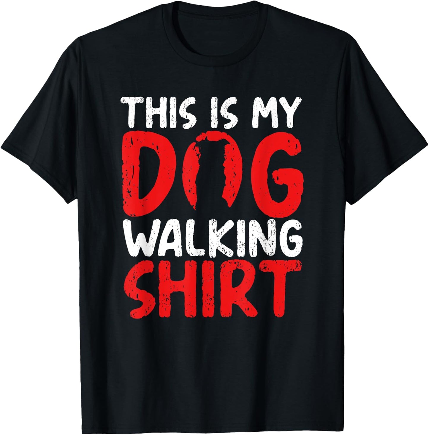 This Is My Dog Walking Pet Lover Owner Sitter Cute T-Shirt - T-Shirt | Black