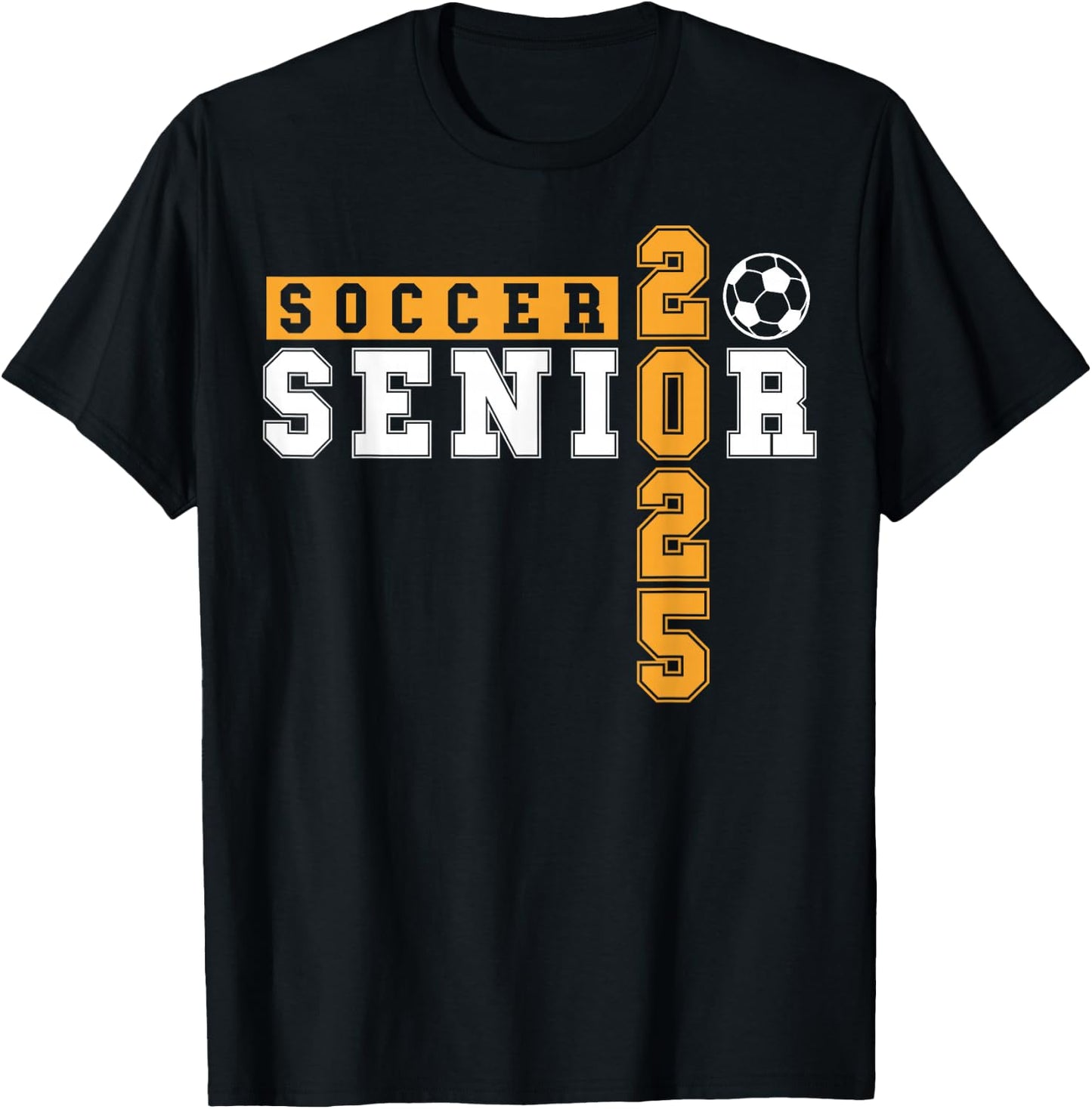 Soccer Senior Night Soccer Senior 2025 Graduation 8 T-Shirt - T-Shirt | Black