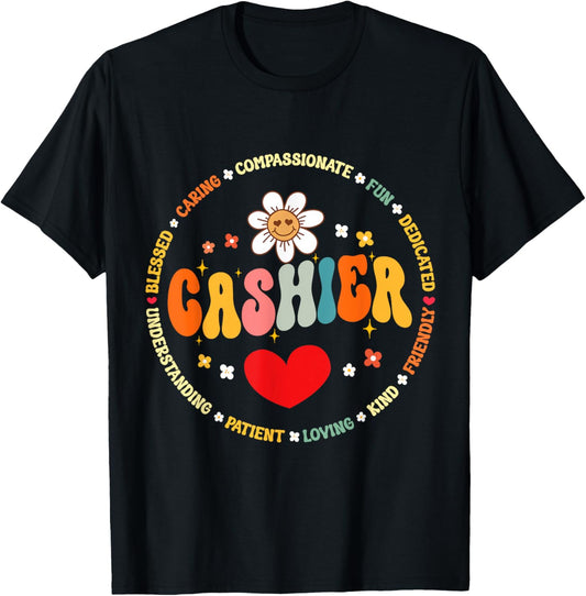 Food Services Crew Cafeteria Worker Helper School Cashier T-Shirt - T-Shirt | Black