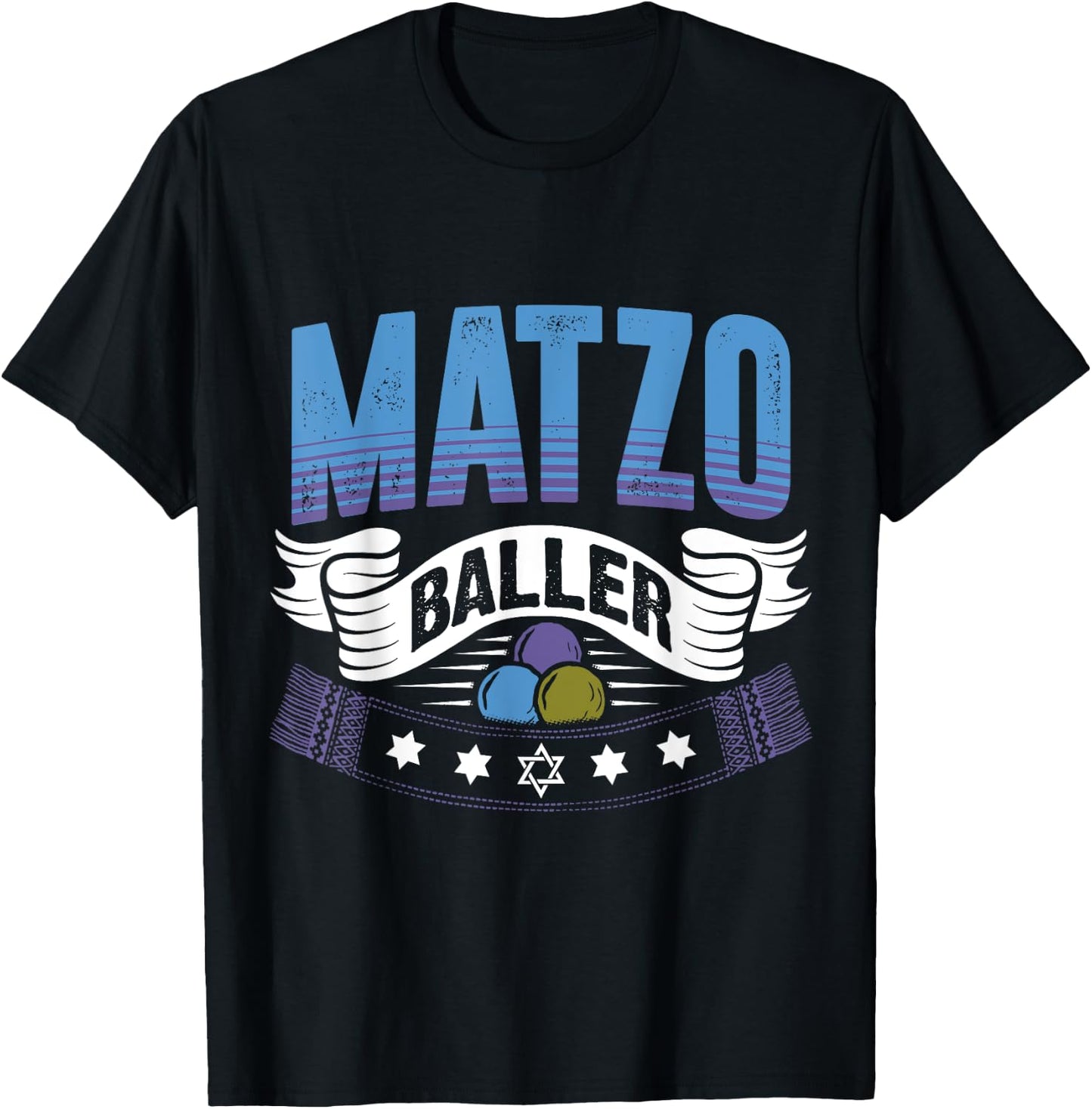 Jewish Humor Matzo Baller Shirt T-Shirt - T-Shirt | Black