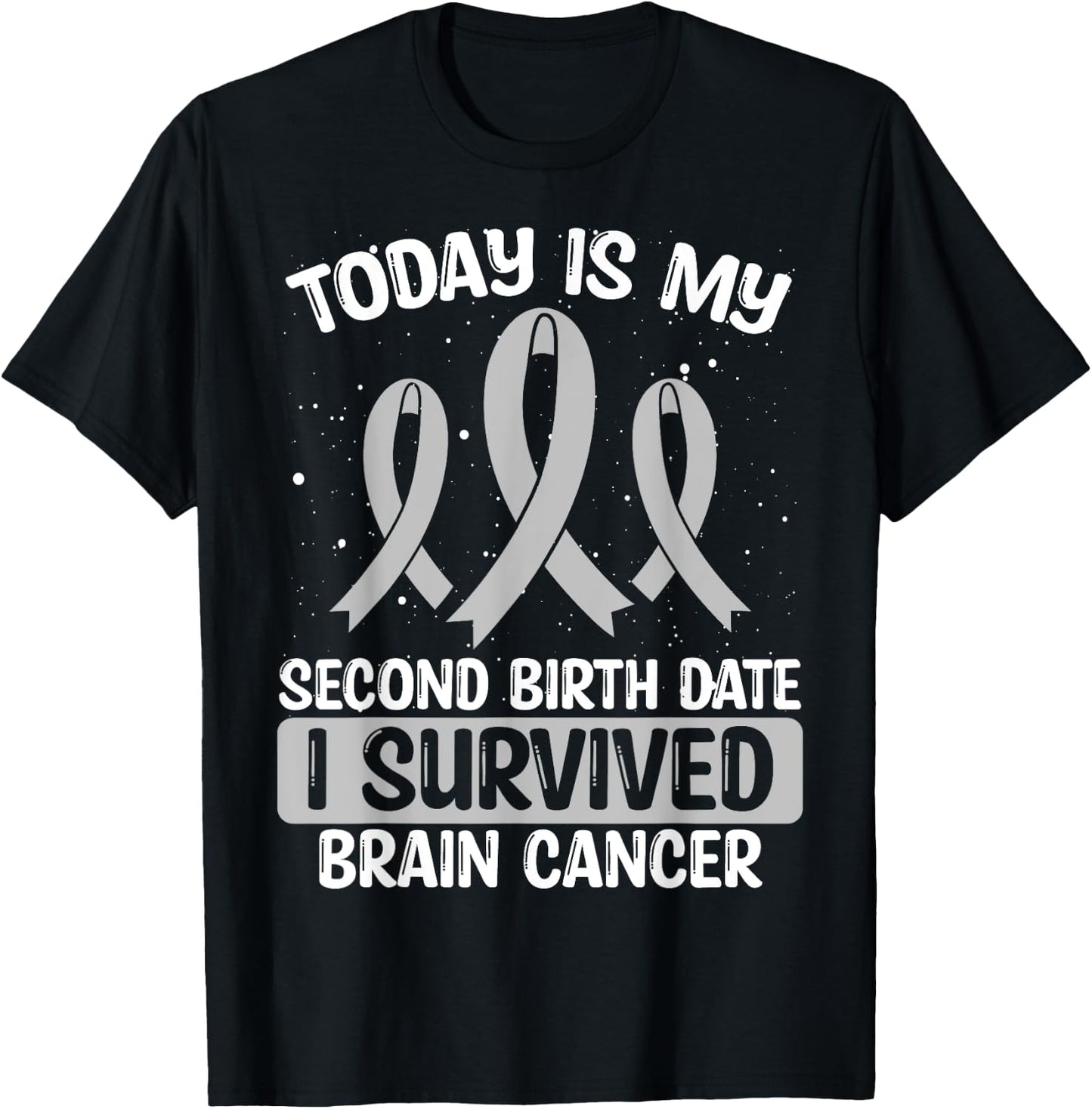 Brain Cancer Awareness I survived Brain Tumor Survivor T-Shirt - T-Shirt | Black