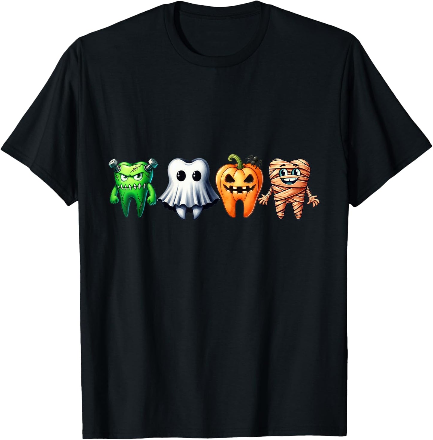 Trick Or Teeth Halloween Dental Hygienist Dental Assistant T-Shirt - T-Shirt | Black