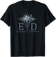 Emergency Department Room ER Crew Nurse Floral Wildflower T-Shirt - T-Shirt | Black