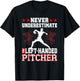 Baseball Left-Handed Pitcher T-Shirt - T-Shirt | Black