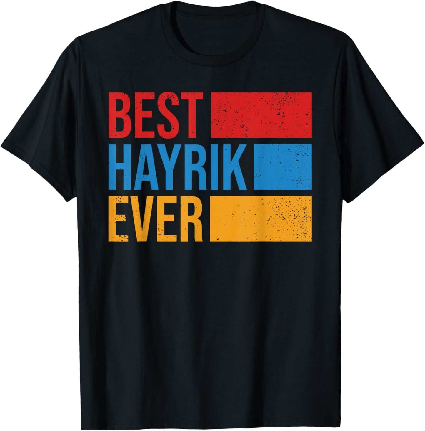 Hayrik Armenian Dad Armenia Flag Armenian Fathers Day T-Shirt - T-Shirt | Black