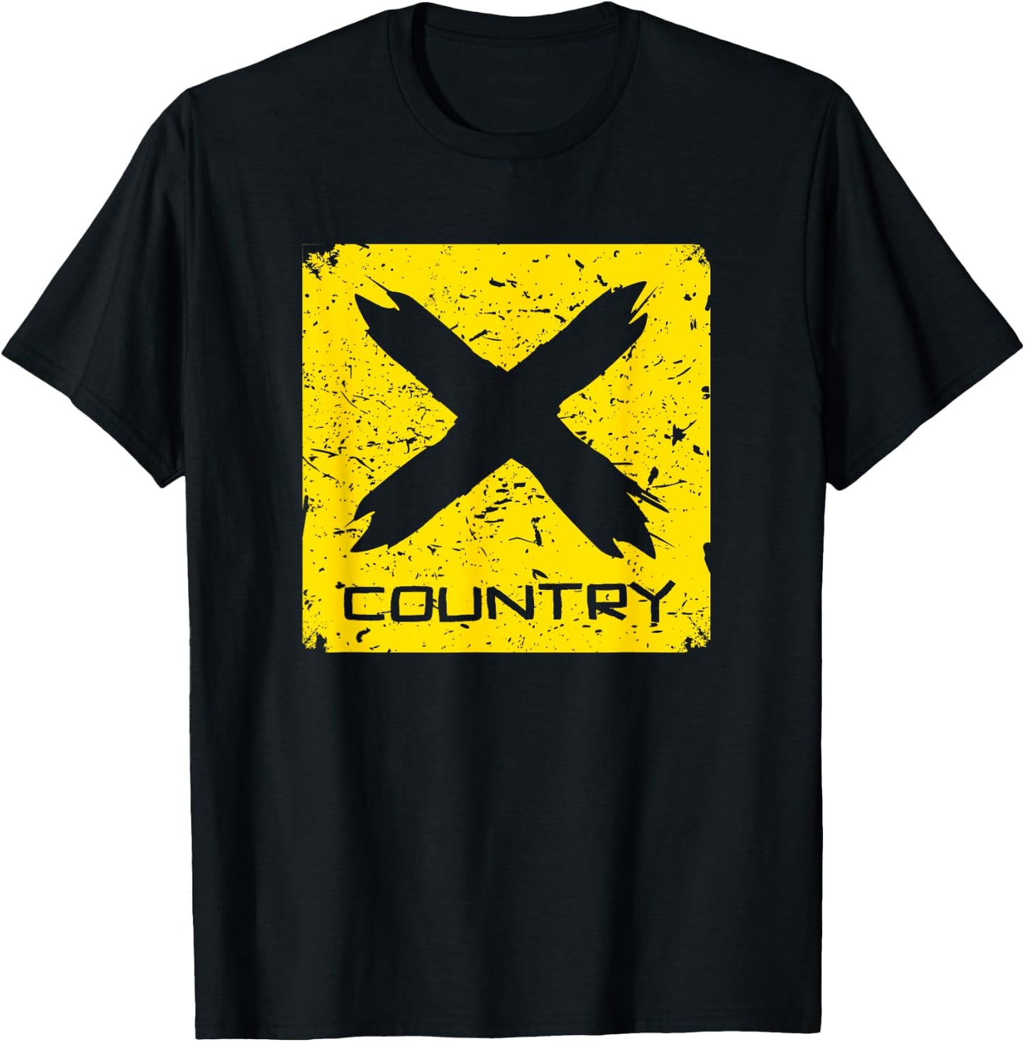 XC Sign Cross Country Cross Country Runner Gift T-Shirt - T-Shirt | Black