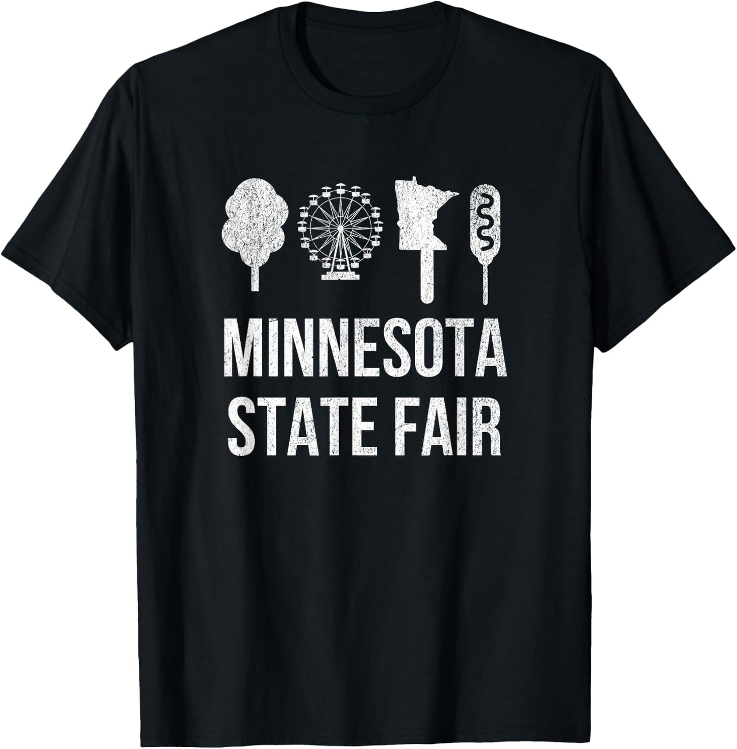 Minnesota State Fair Food on a Stick T-Shirt - T-Shirt | Black