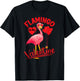 Flamingo Is My Valentine Flamingo Lover Valentine's Day T-Shirt - T-Shirt | Black