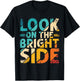 Look on the Bright Side with Colorful Inspiration T-Shirt - T-Shirt | Black