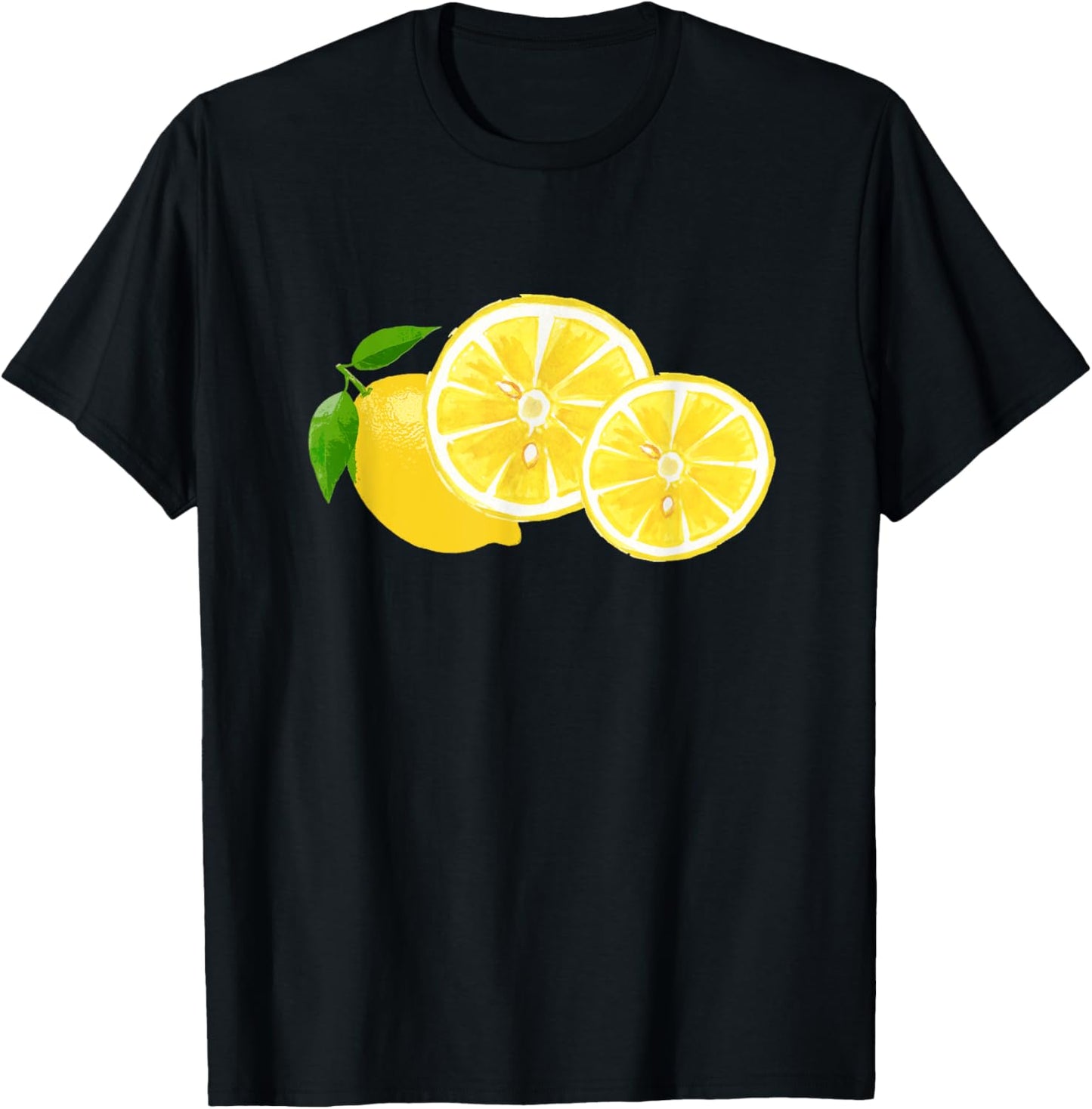 Cute Lemon , Women, and Kids T-Shirt - T-Shirt | Black