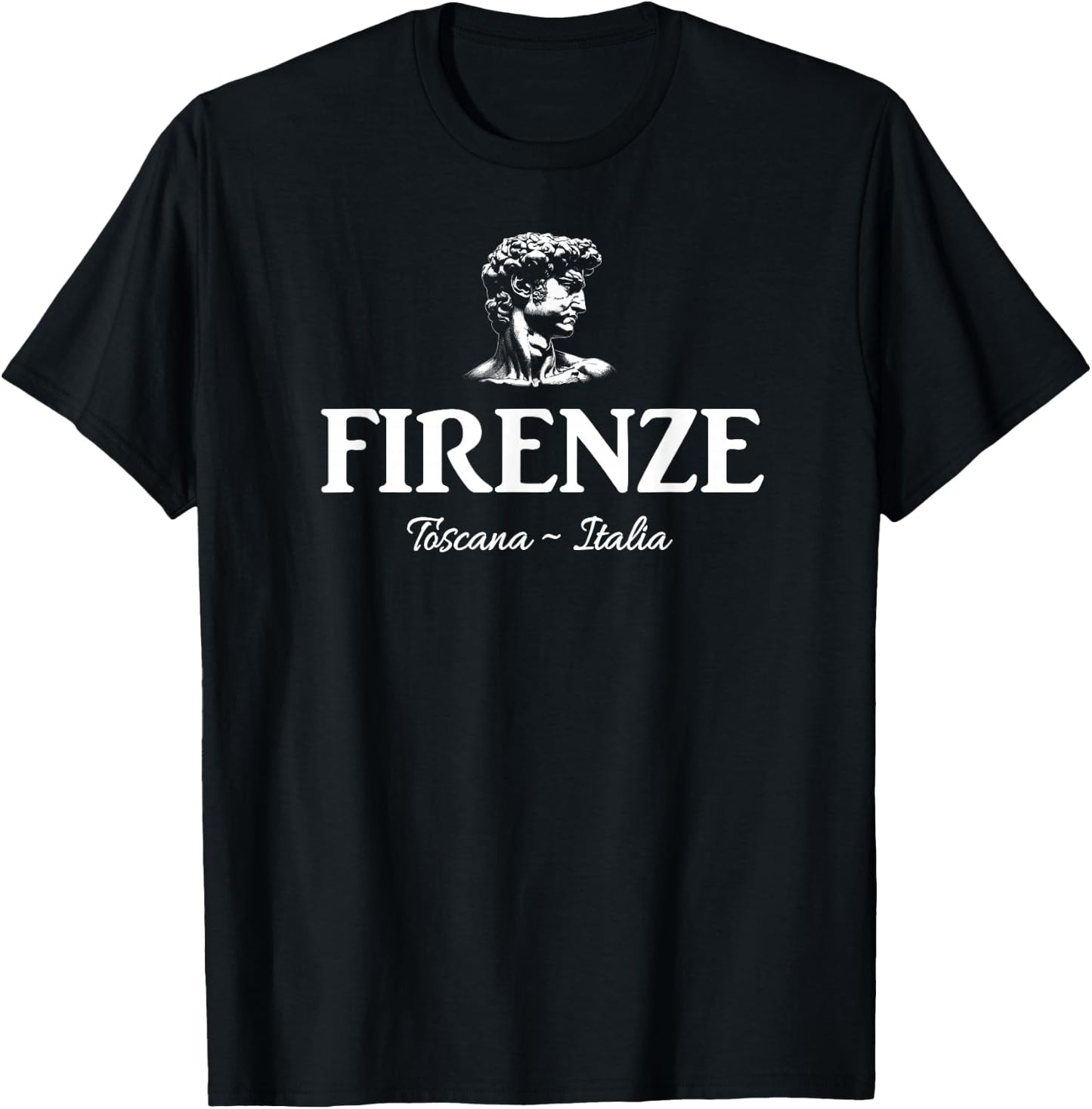 Florence Tuscany Italy Michelangelo's The David T-Shirt - T-Shirt | Black