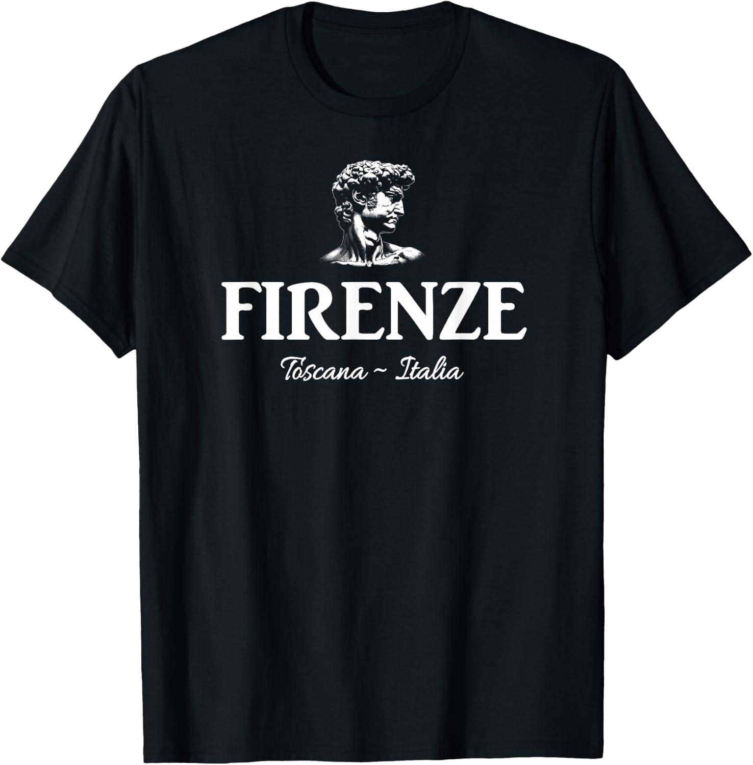 Florence Tuscany Italy Michelangelo's The David T-Shirt - T-Shirt | Black