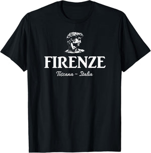 Florence Tuscany Italy Michelangelo's The David T-Shirt - T-Shirt | Black