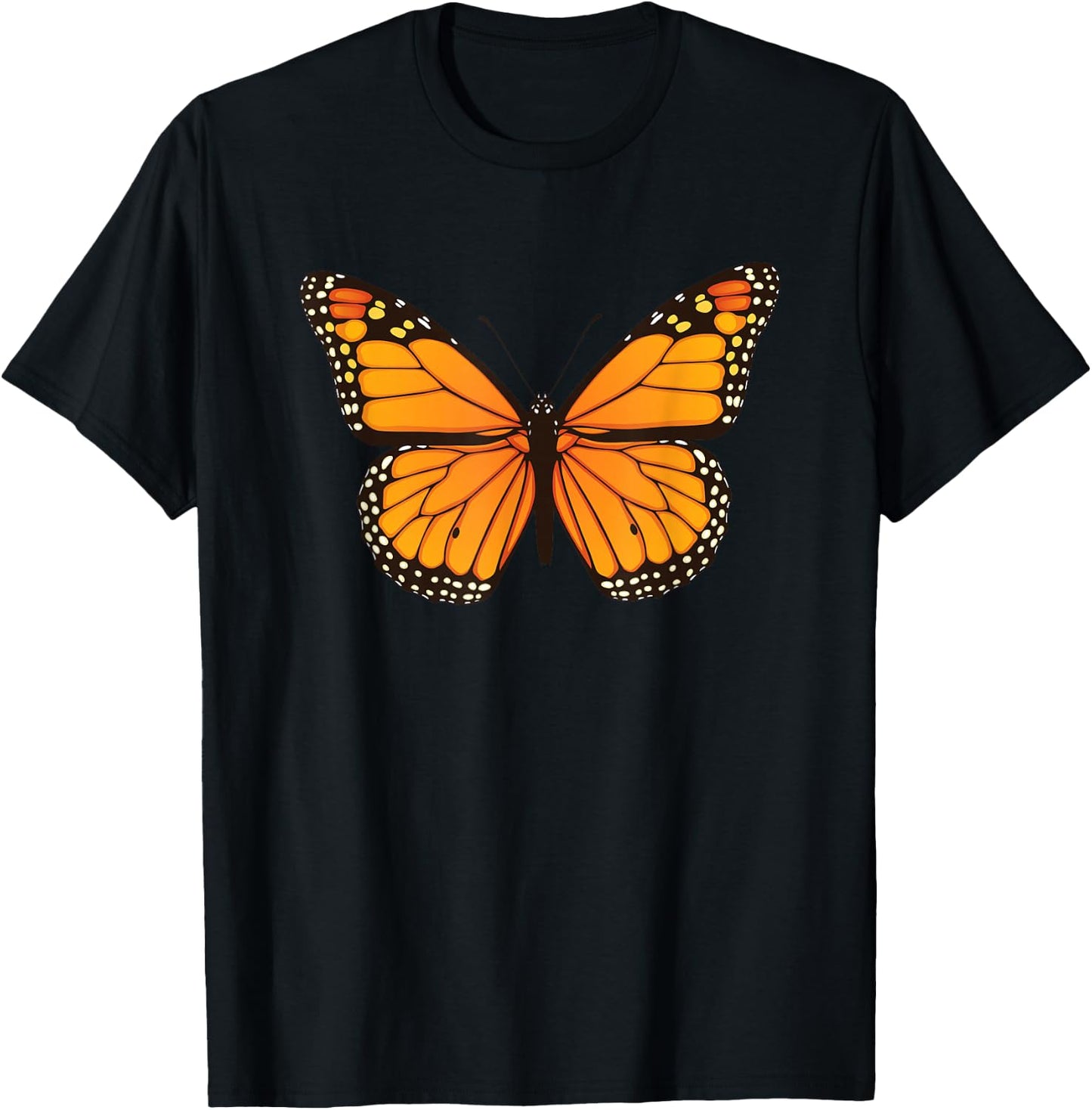 Cute Monarch Butterfly T-Shirt - T-Shirt | Black
