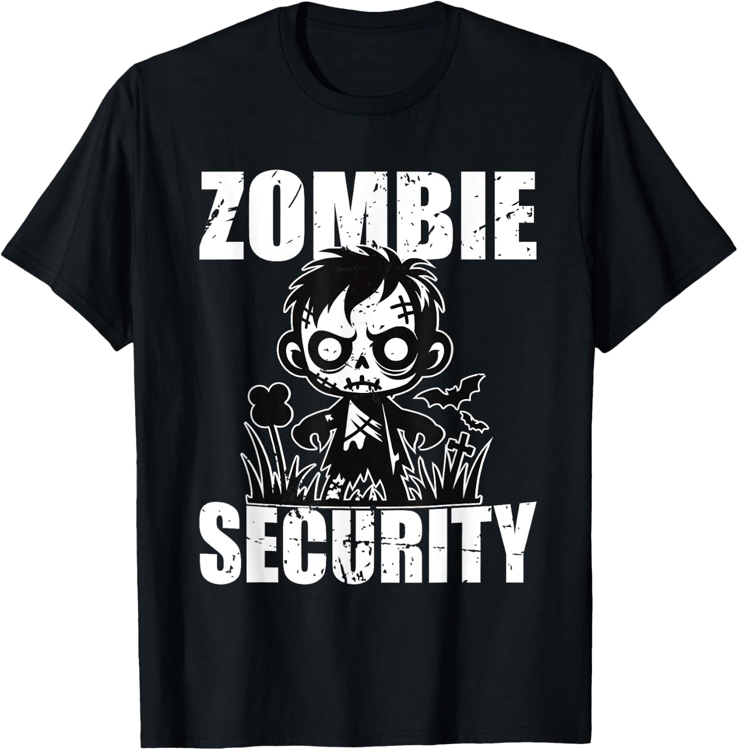 Halloween Security Adult Costume Dad Zombie Security Men T-Shirt - T-Shirt | Black