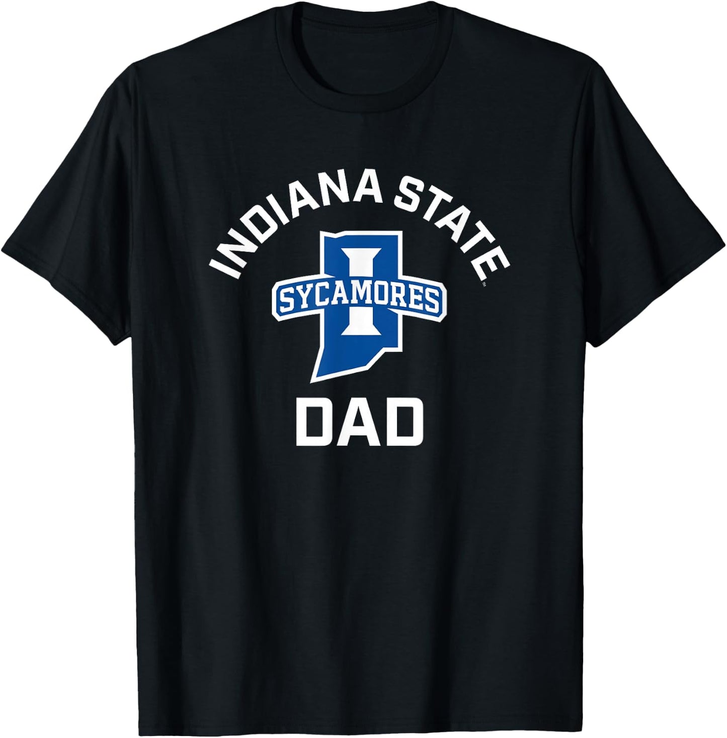 Indiana State University Sycamores Arched Dad T-Shirt - T-Shirt | Black