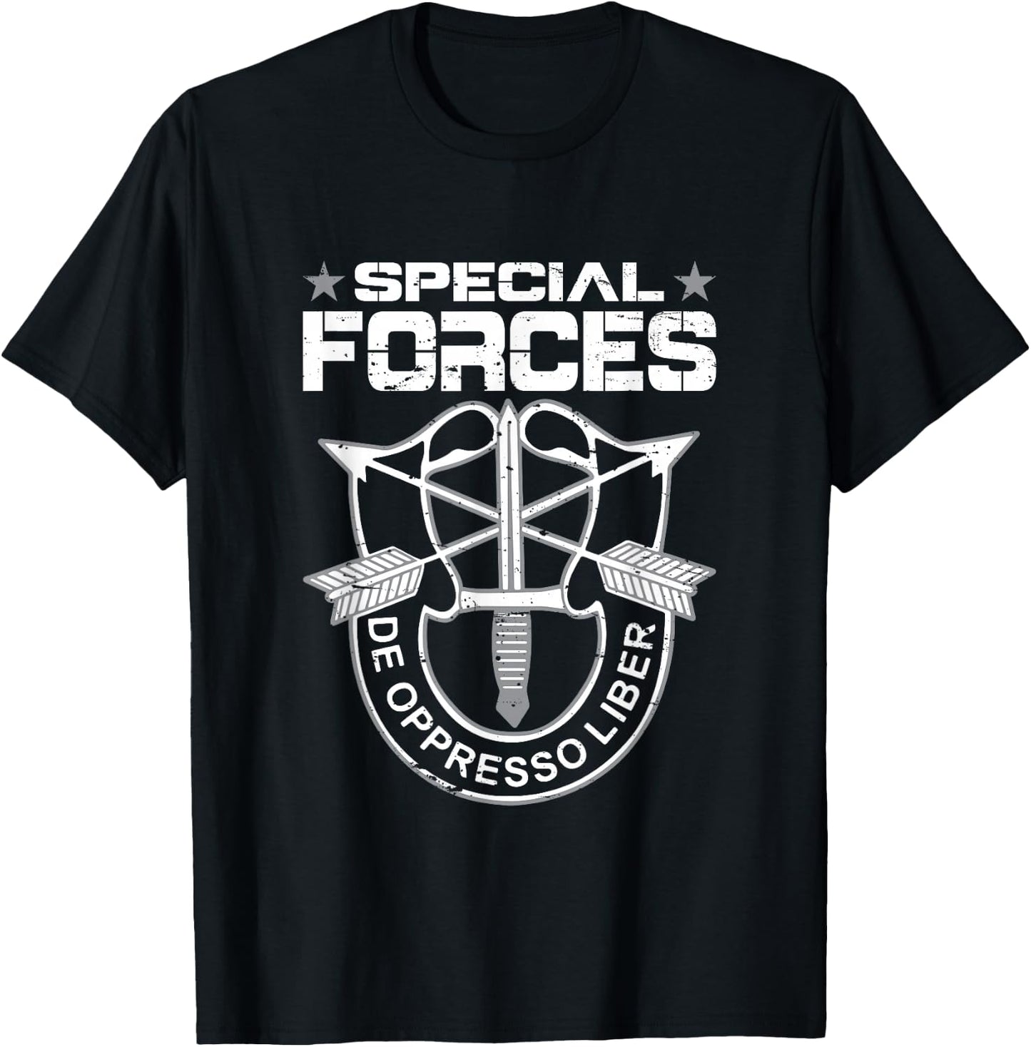 Green Beret De Opresso Liber T-Shirt - T-Shirt | Black