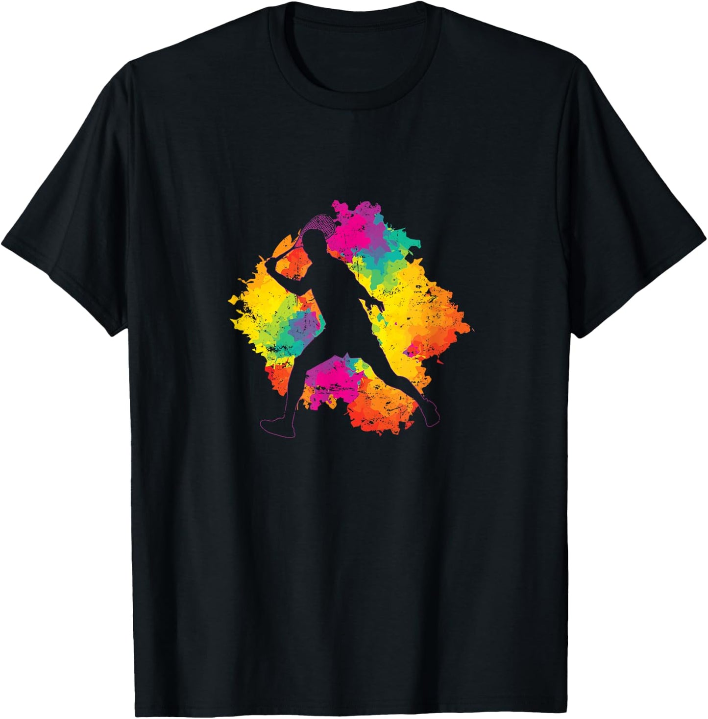 Focused Squash Player Ready T-Shirt - T-Shirt | Black