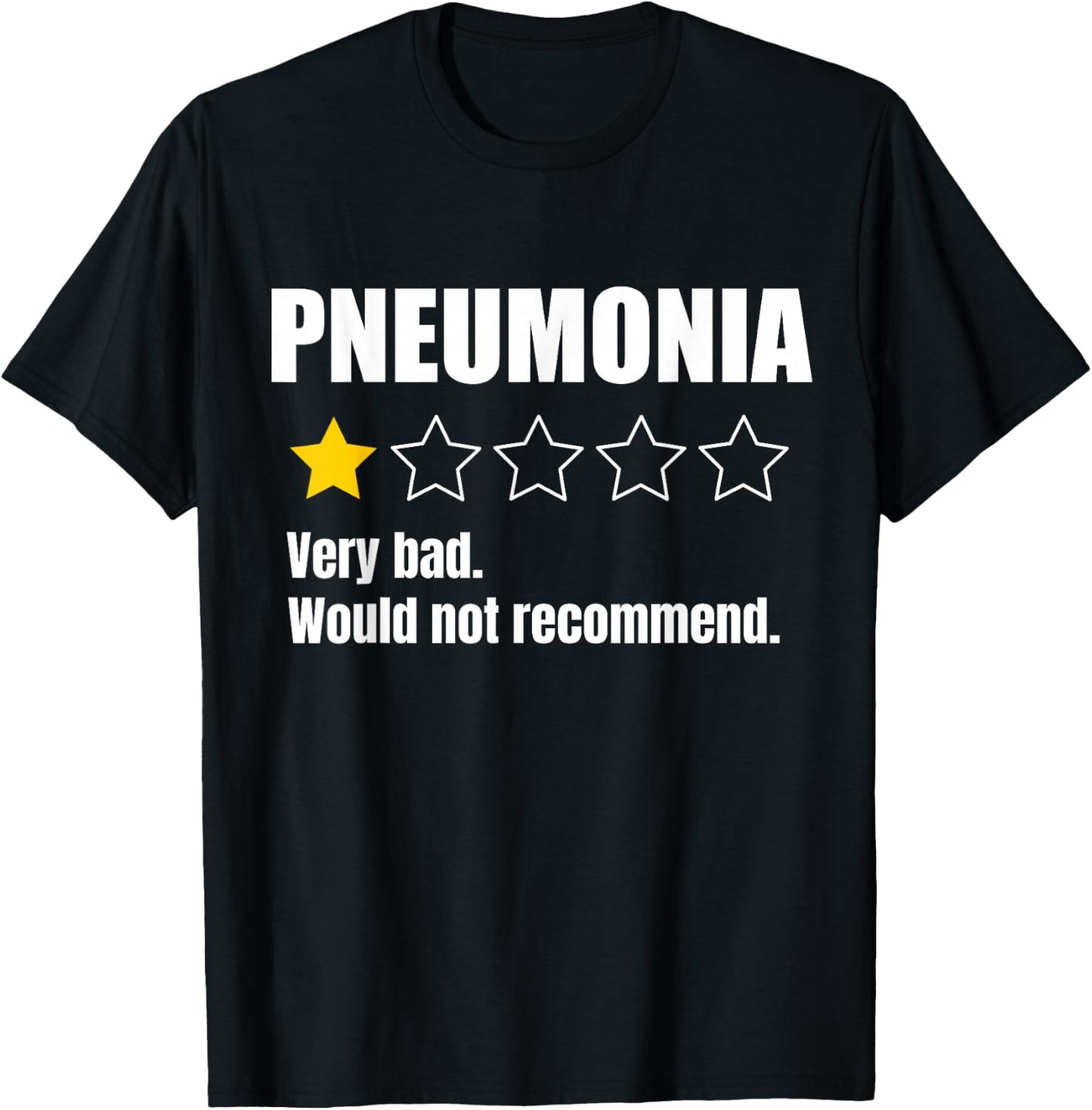 Pneumonia Awareness Warrior Support T-Shirt - T-Shirt | Black